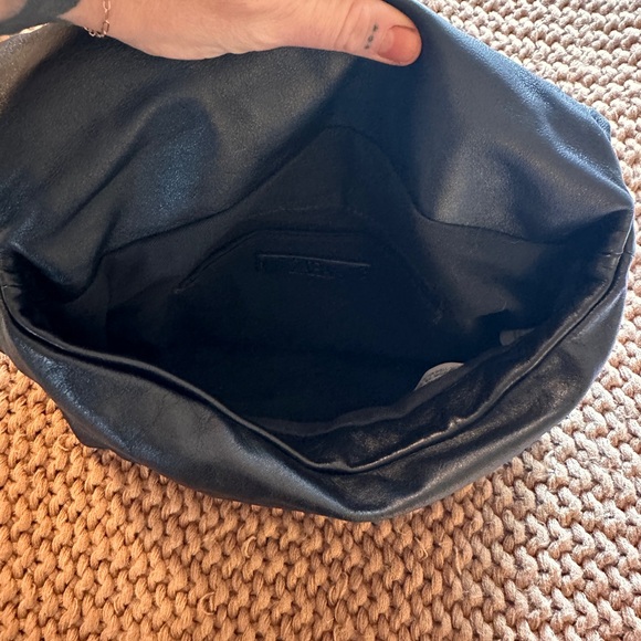 Zara Leather Black Fold-over Clutch - Picture 10 of 11